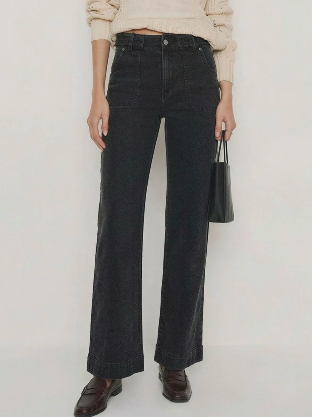 Camellia  Painter Pocket Stretch Straight Leg Jeans